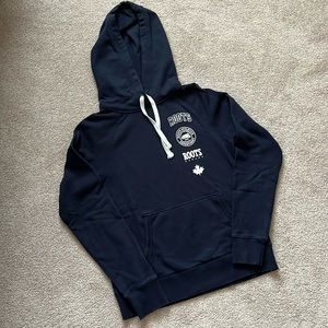 Roots Women Hoodie Navy Blue XS